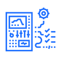 blue graphic of mechanical system